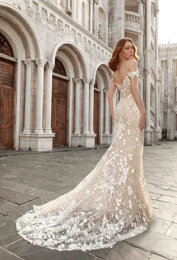 Abito da sposa Chic Nostalgia con ricami romantici